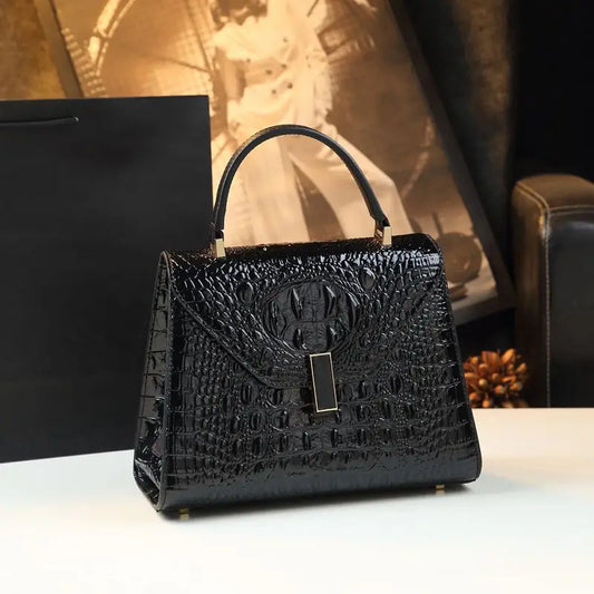 Chic Alligator Pattern Shoulder Bag