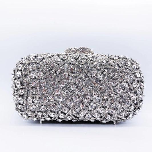 Glam Diamond Crystal Clutch