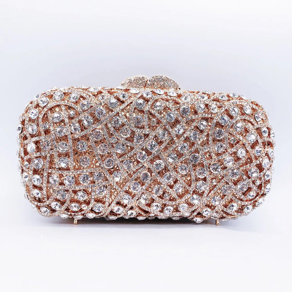 Glam Diamond Crystal Clutch