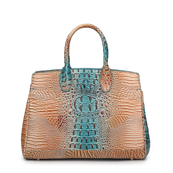 Elegant Crocodile Pattern Handbag Set